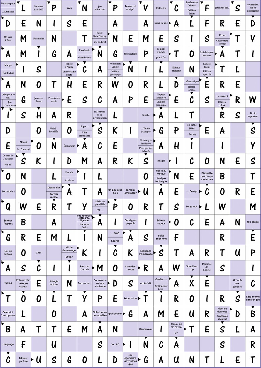 Solution des Mots Boings